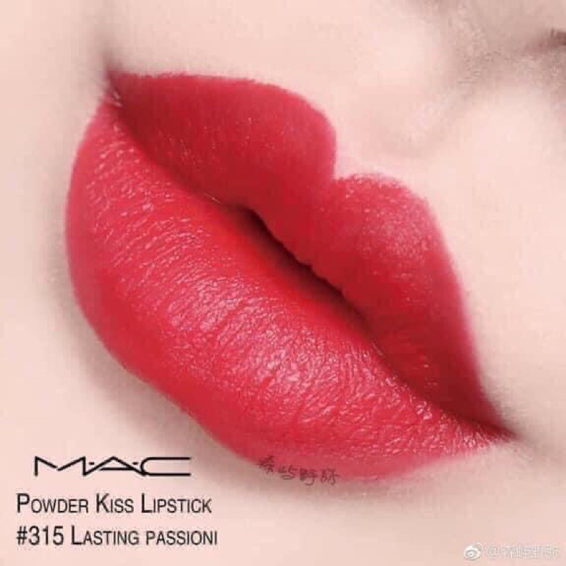 Son MAC Lasting Passion 315 Màu Đỏ Hồng – Powder Kiss