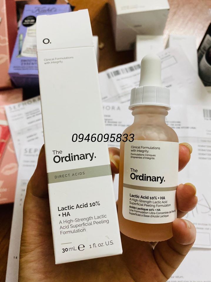 Serum The Ordinary Lactic Acid 5% + HA 2% 30ml – Serum thanh tẩy da cho làn da nhạy cảm