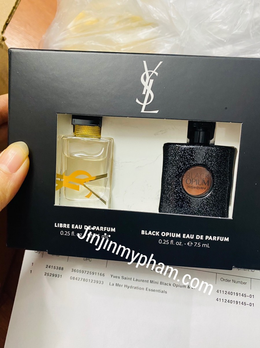 (Bill mỹ )sét nước hoa ysl Mini Black Opium & Libre Eau de Parfum Duo