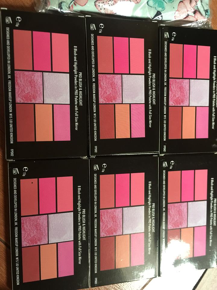 Freedom Makeup London Pro Blush Palette Peach and 